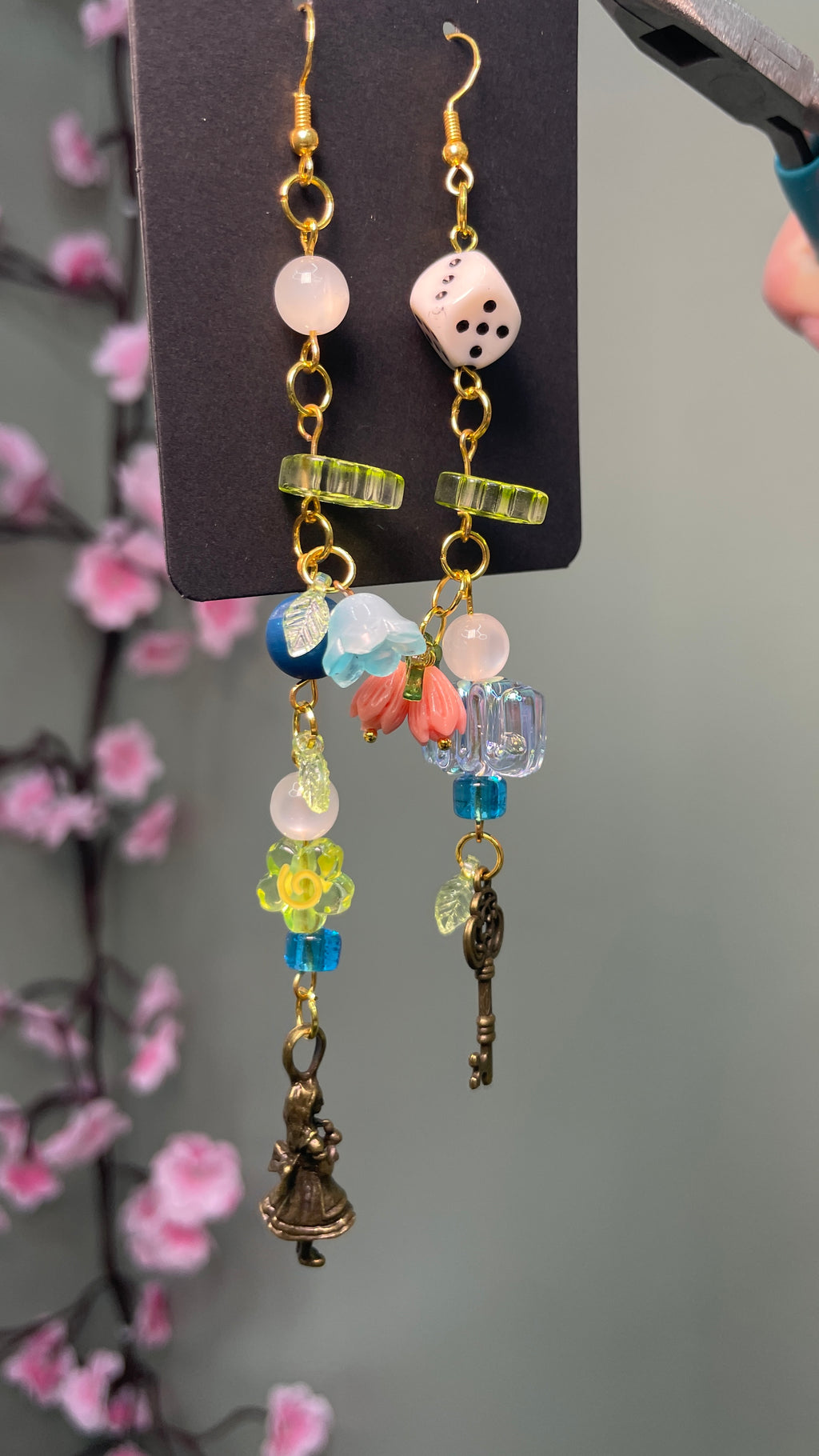 ALICE IN WONDERLAND Necklace Choker Whimsigoth Earrings