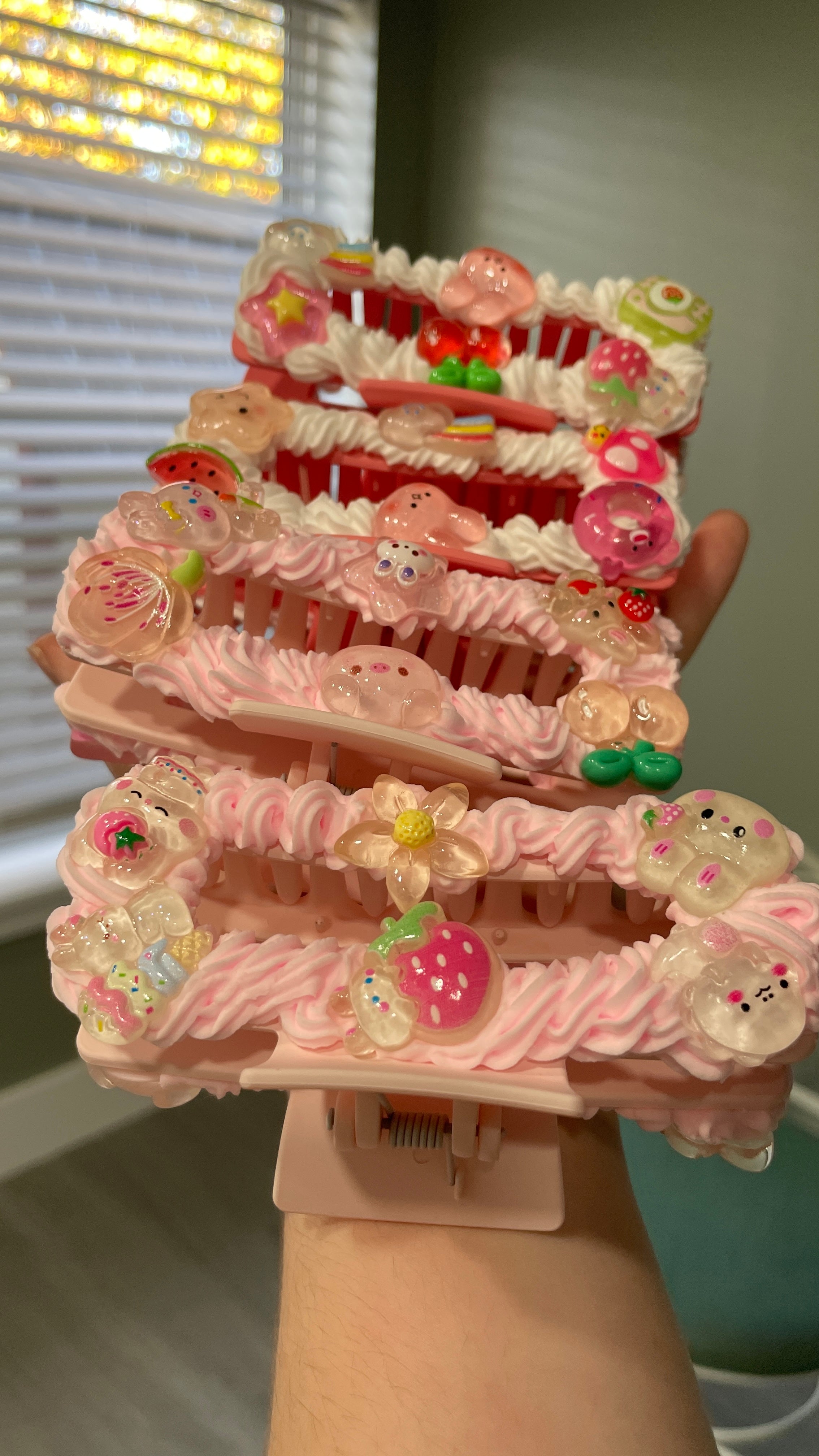 Cute Decoden Beaded Hair Clip