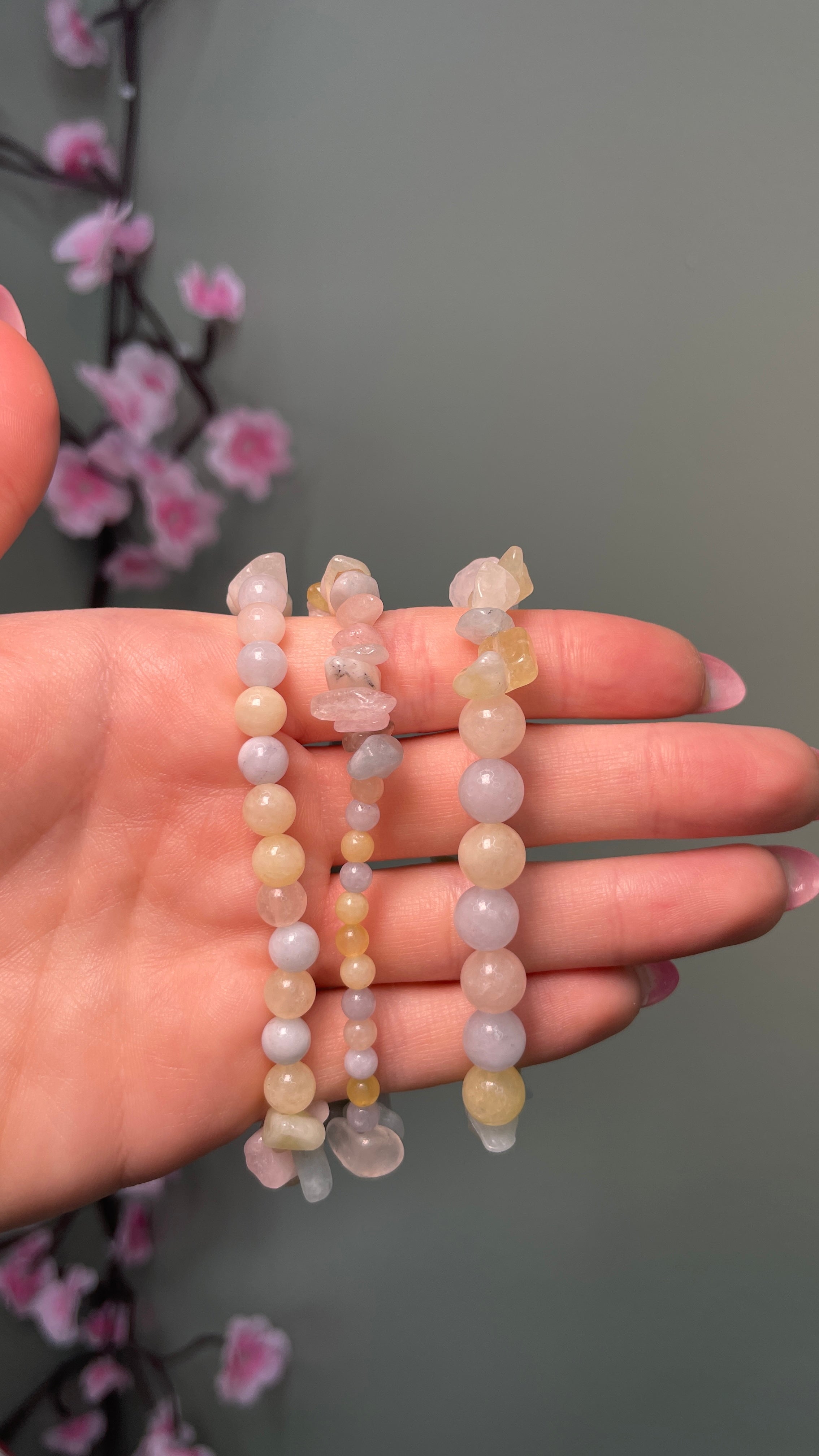 Colorful Quartz Bracelet Set