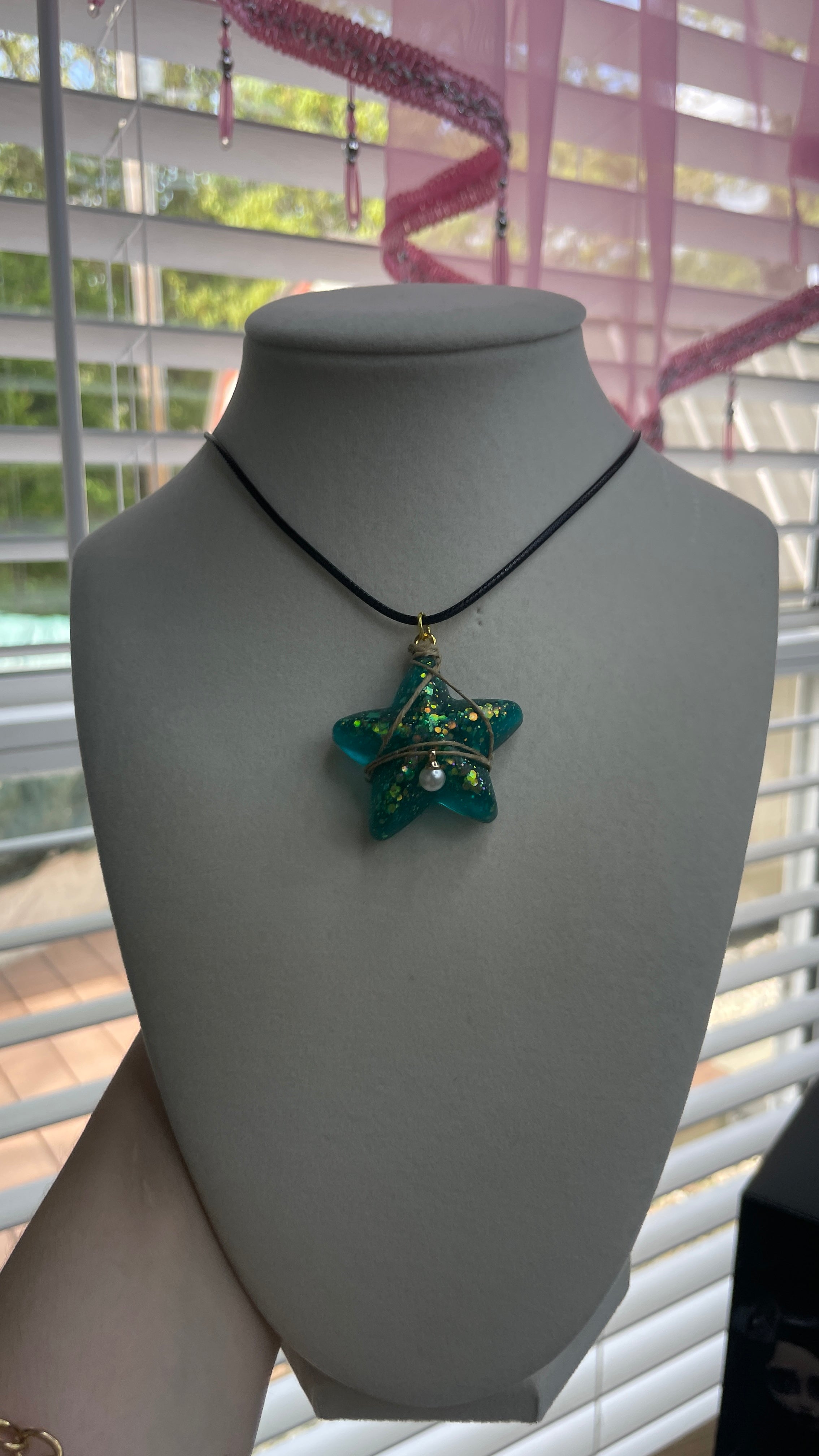 Seashell Nautical Resin Necklace