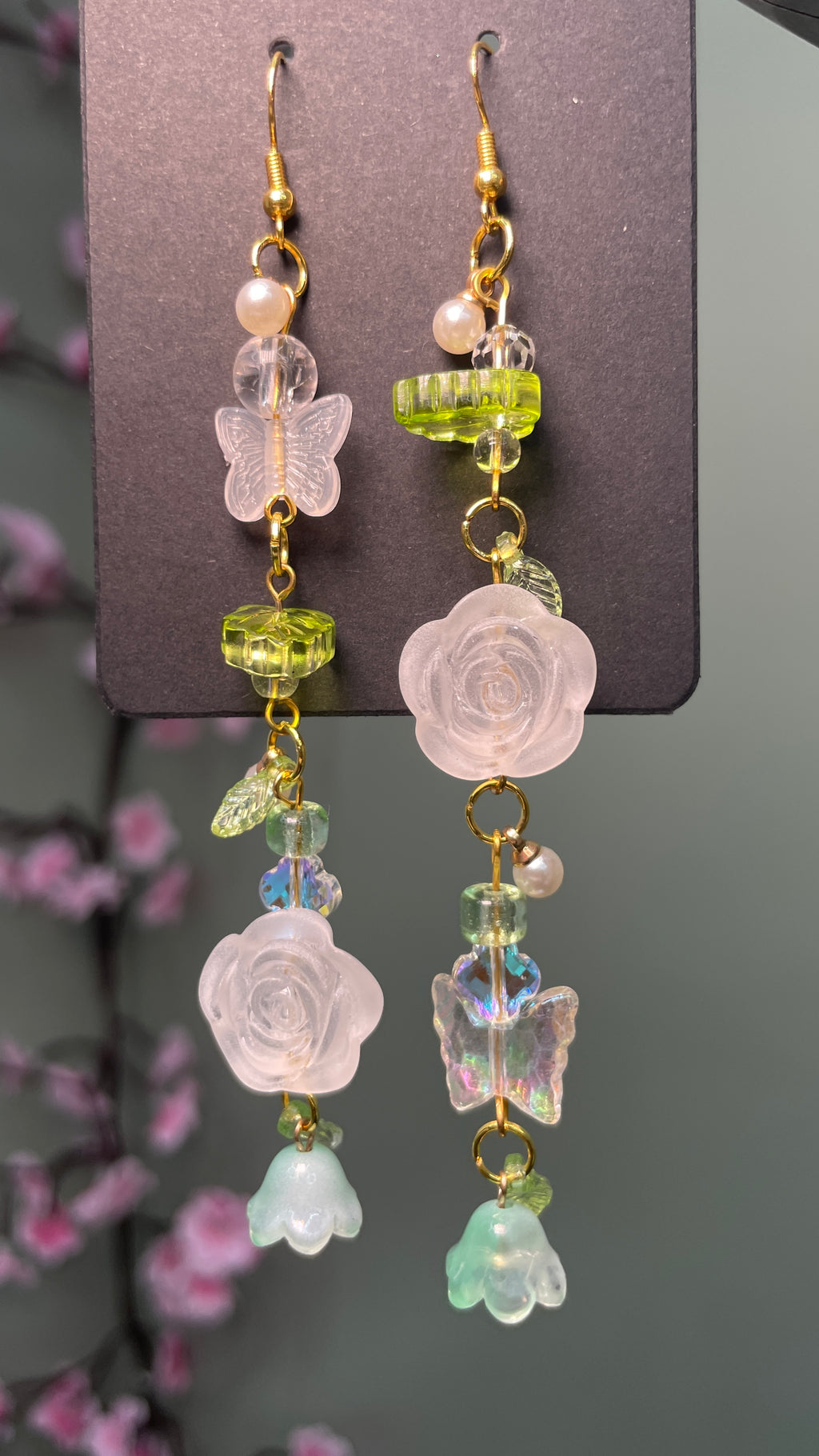 Whimsical Elegant Floral Earrings