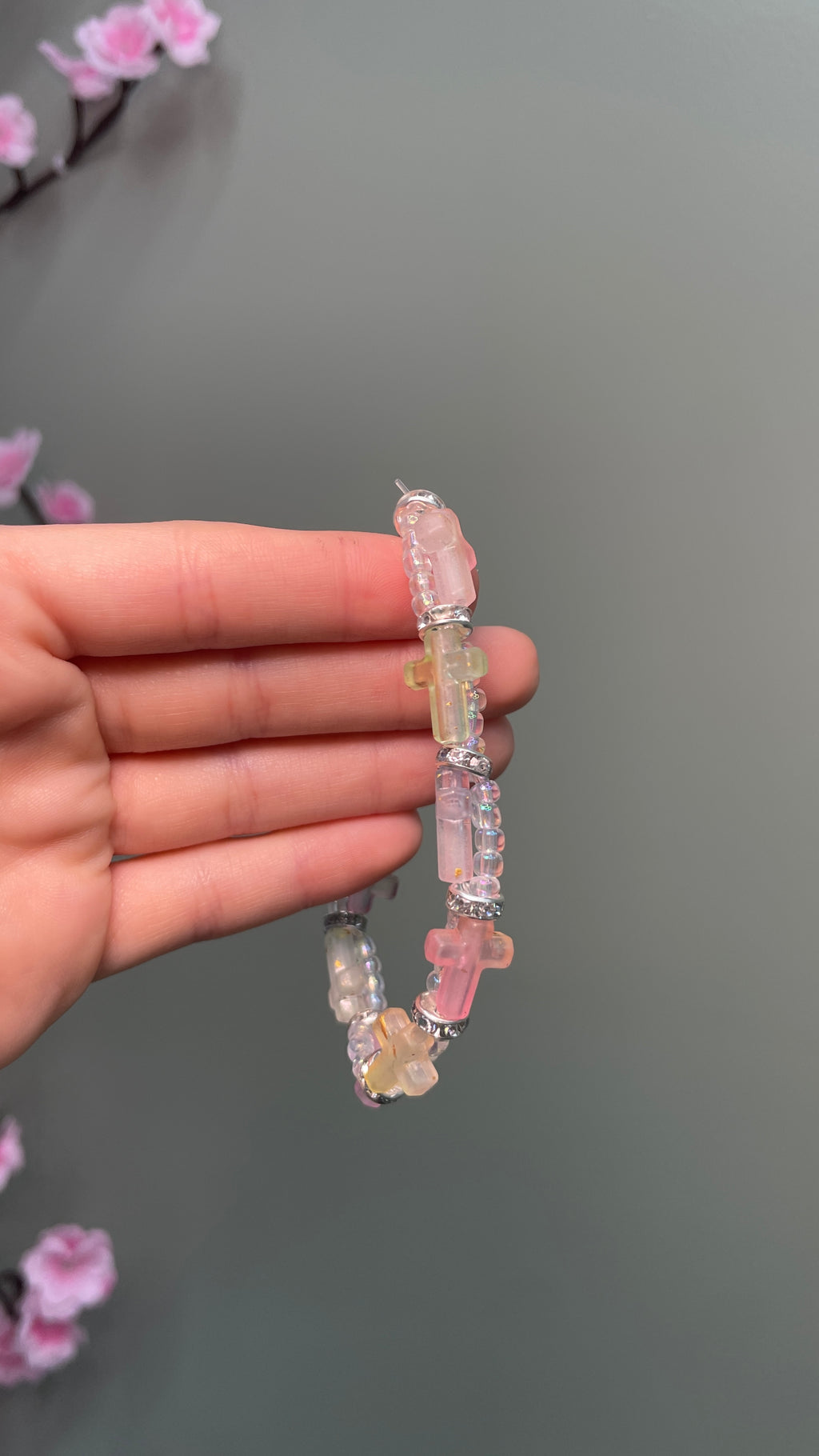 Cross Elastic Clasp Bracelet