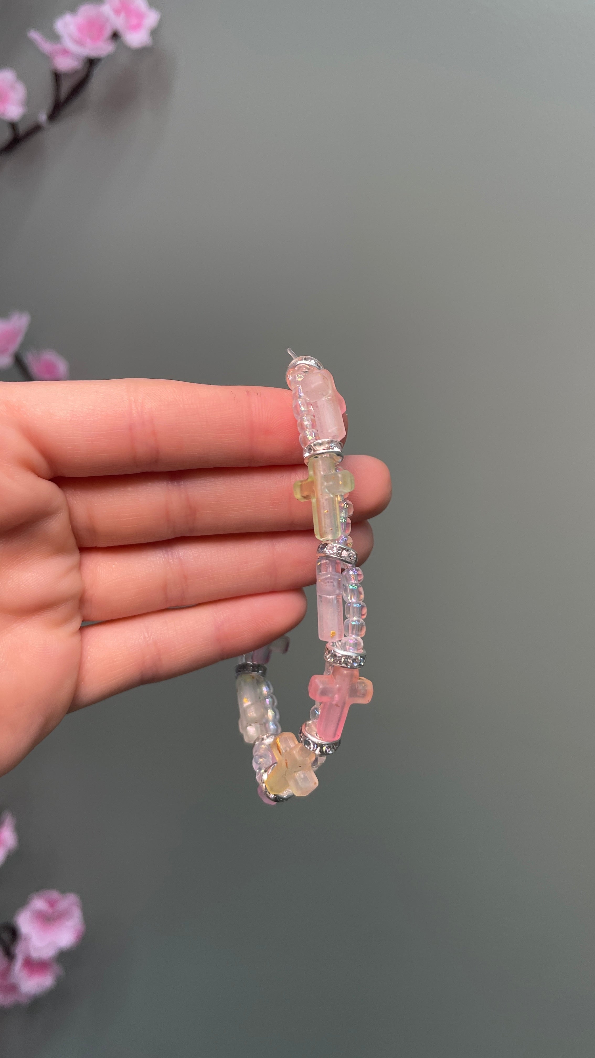 Cross Elastic Clasp Bracelet