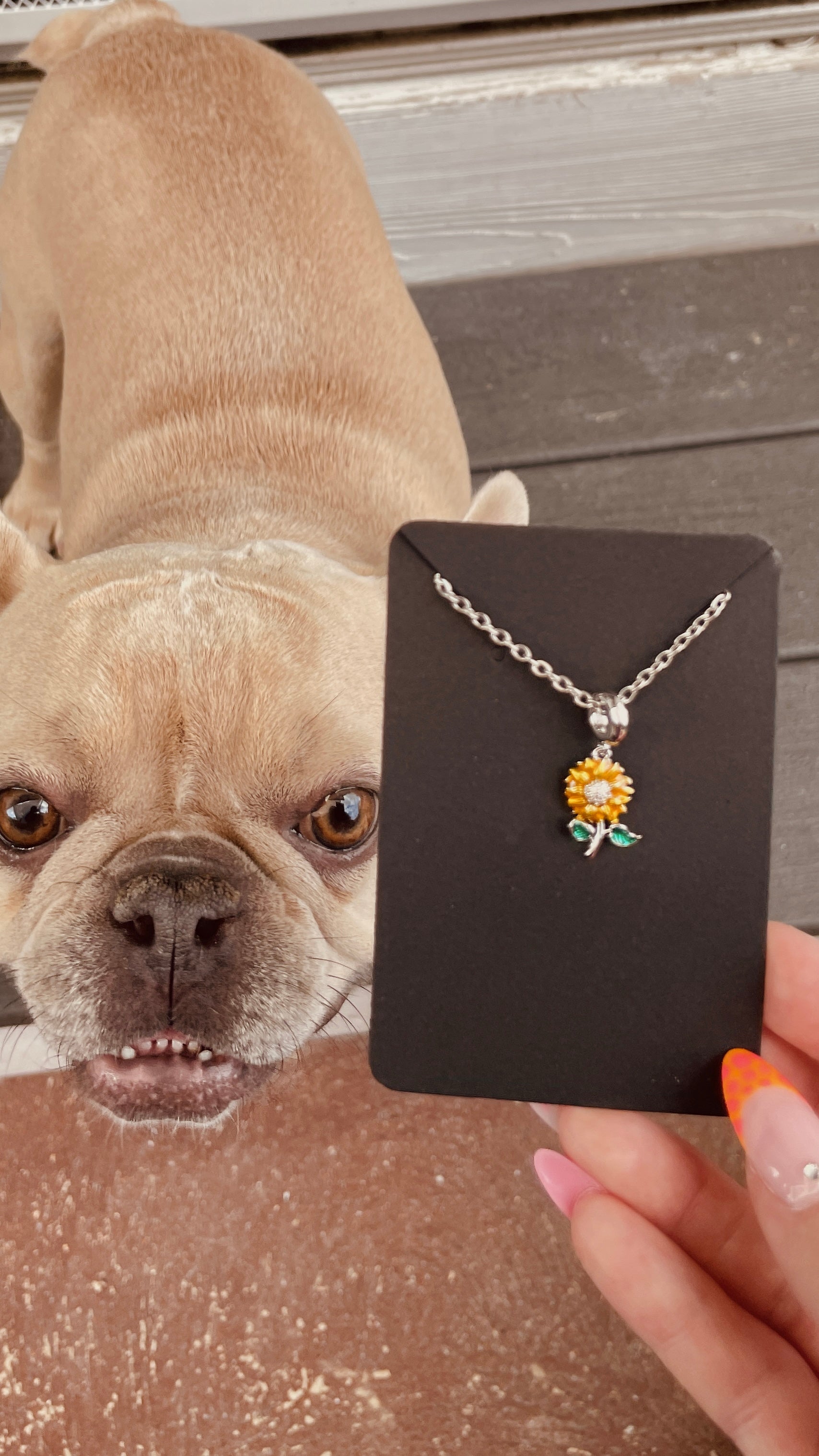 Sunflower Sterling Silver Necklace