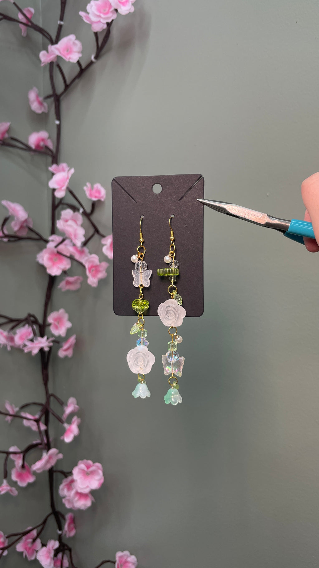 Whimsical Elegant Floral Earrings