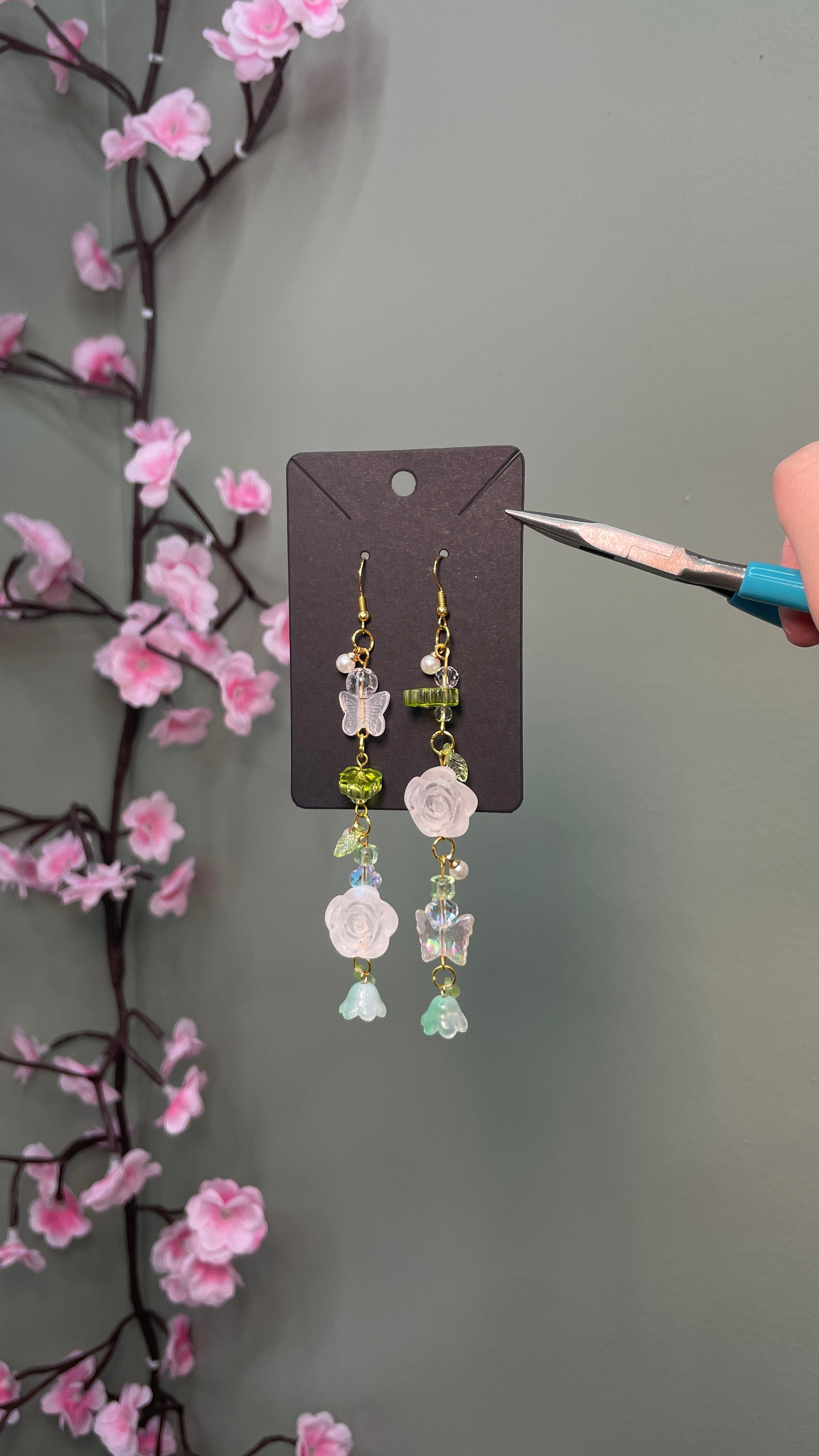Whimsical Elegant Floral Earrings