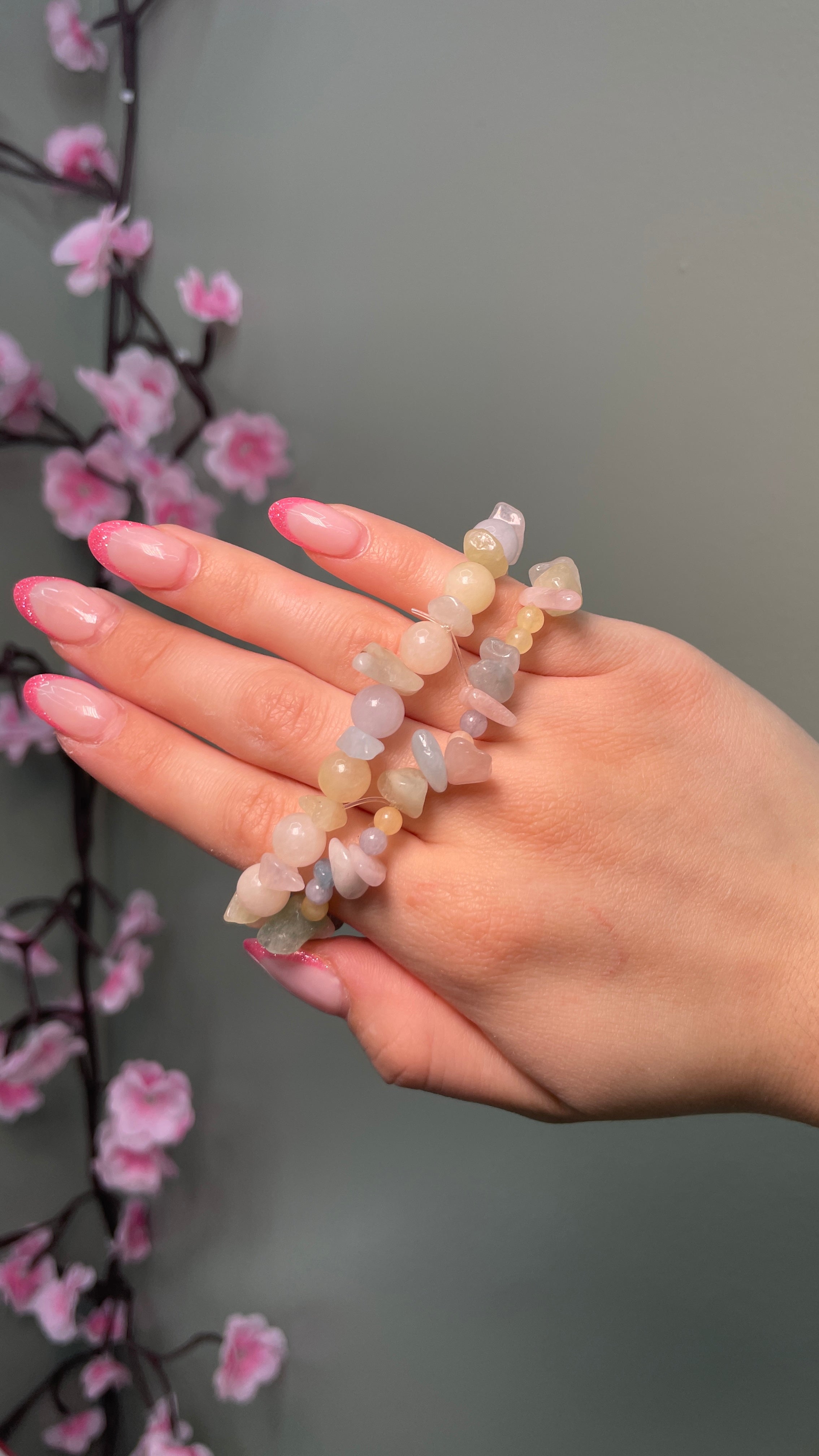Colorful Quartz Bracelet Set