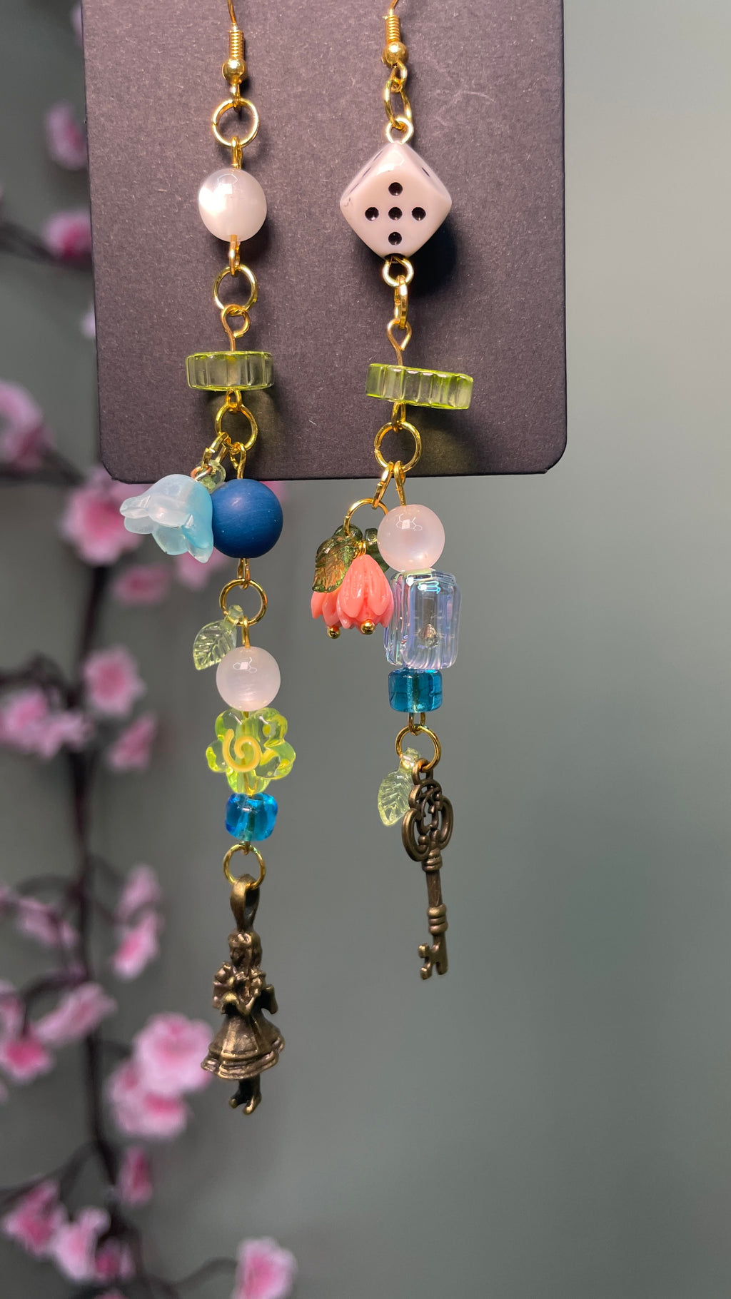 ALICE IN WONDERLAND Necklace Choker Whimsigoth Earrings