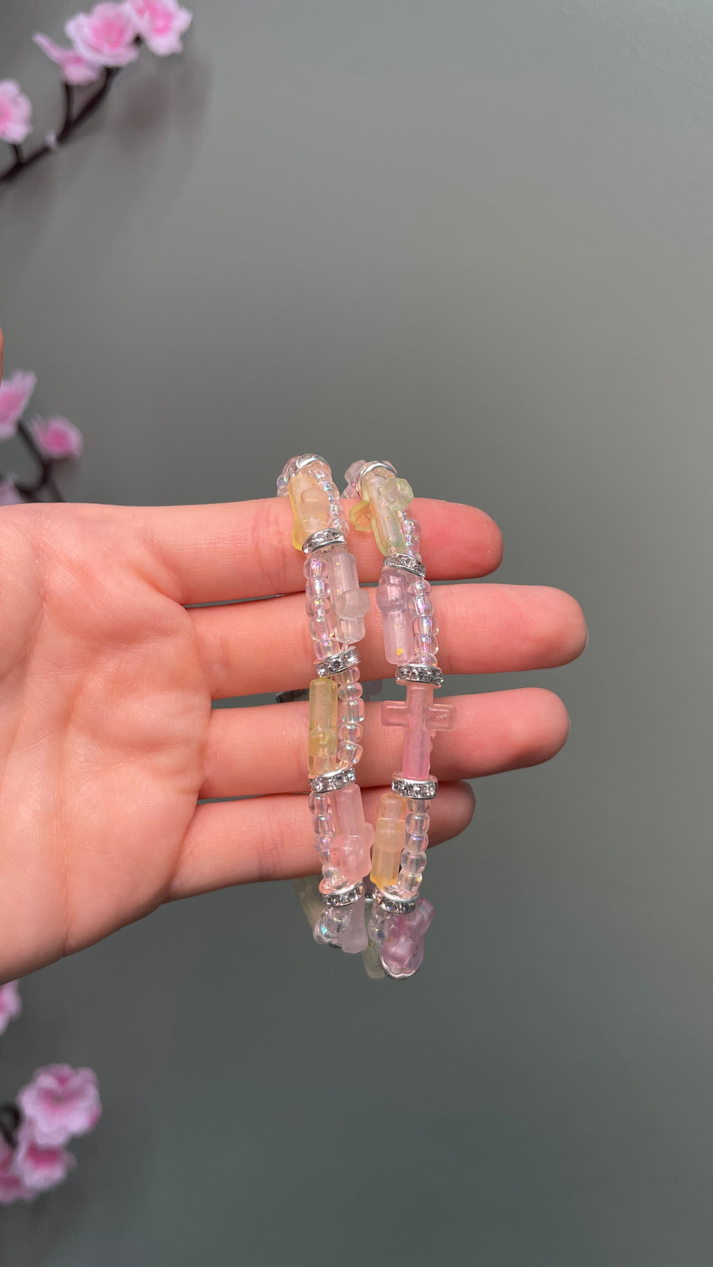 Cross Elastic Clasp Bracelet