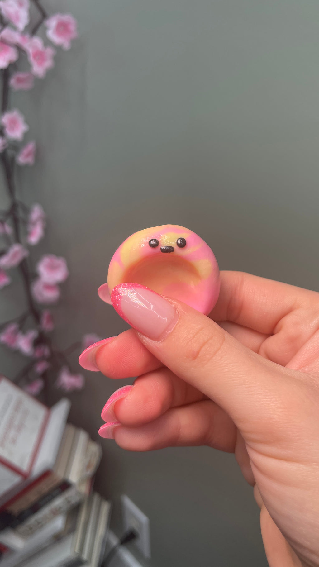Clay SWIRL Worry Stone