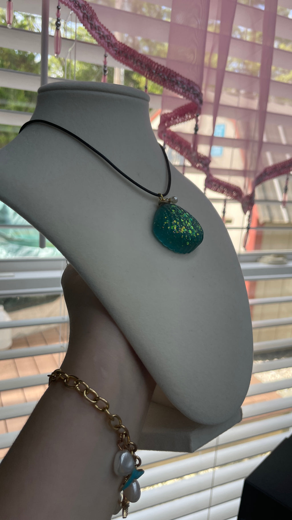 Seashell Nautical Resin Necklace