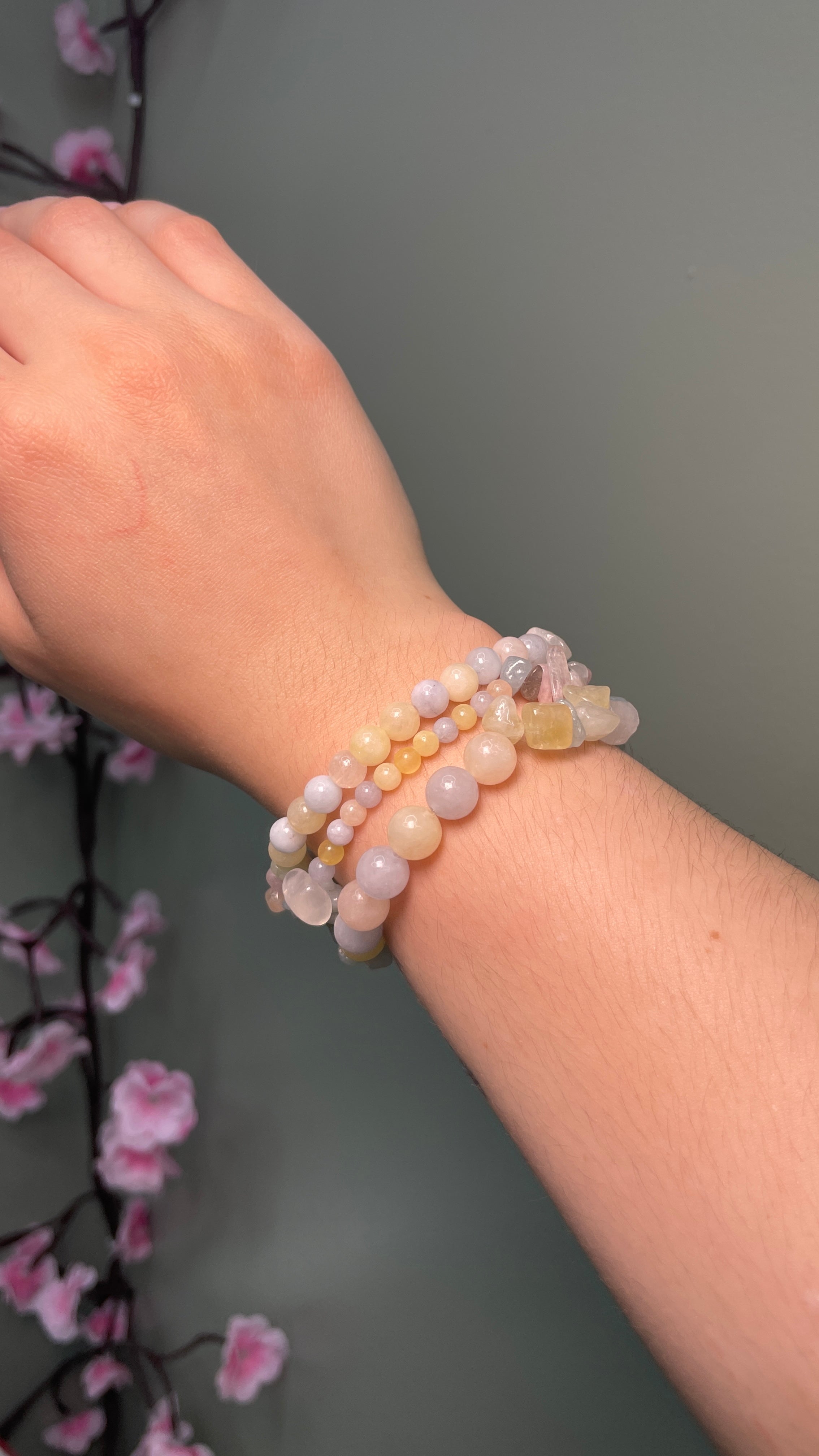 Colorful Quartz Bracelet Set