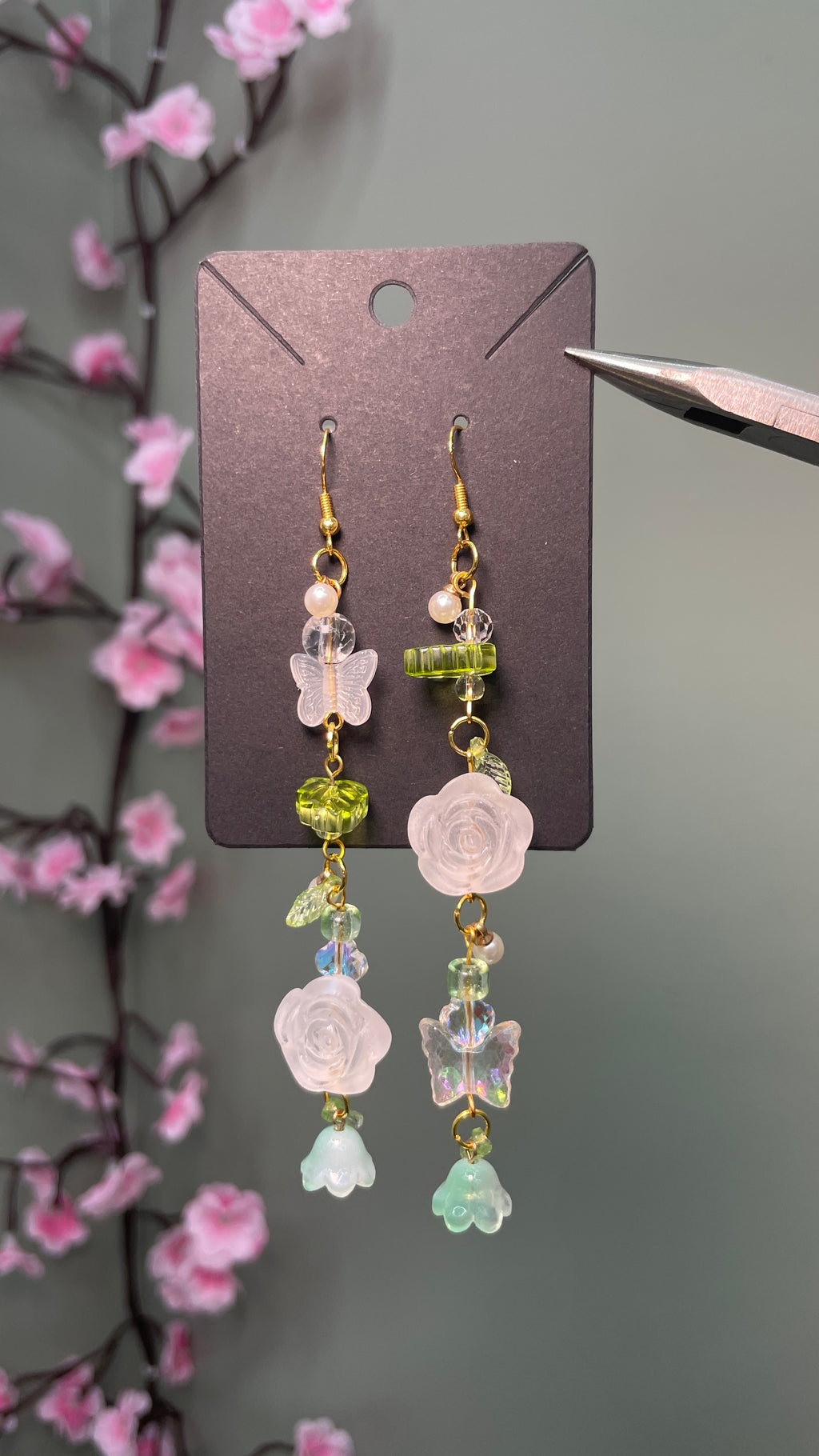 Whimsical Elegant Floral Earrings