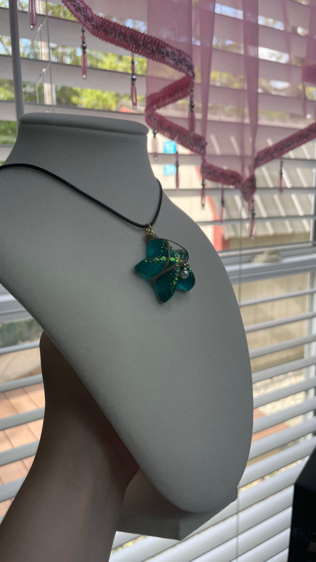 Seashell Nautical Resin Necklace