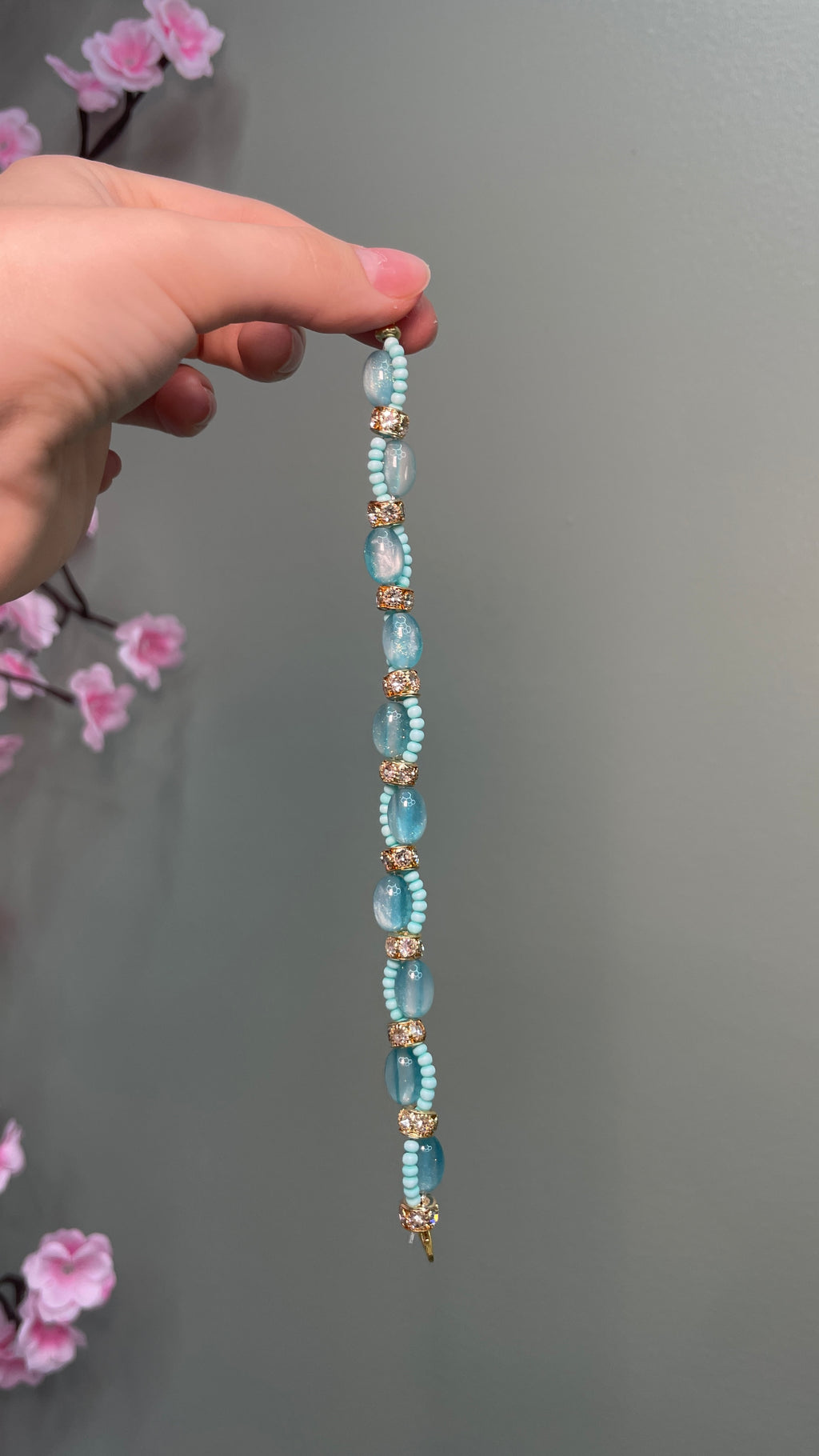 Turquoise Elastic Clasp Bracelet