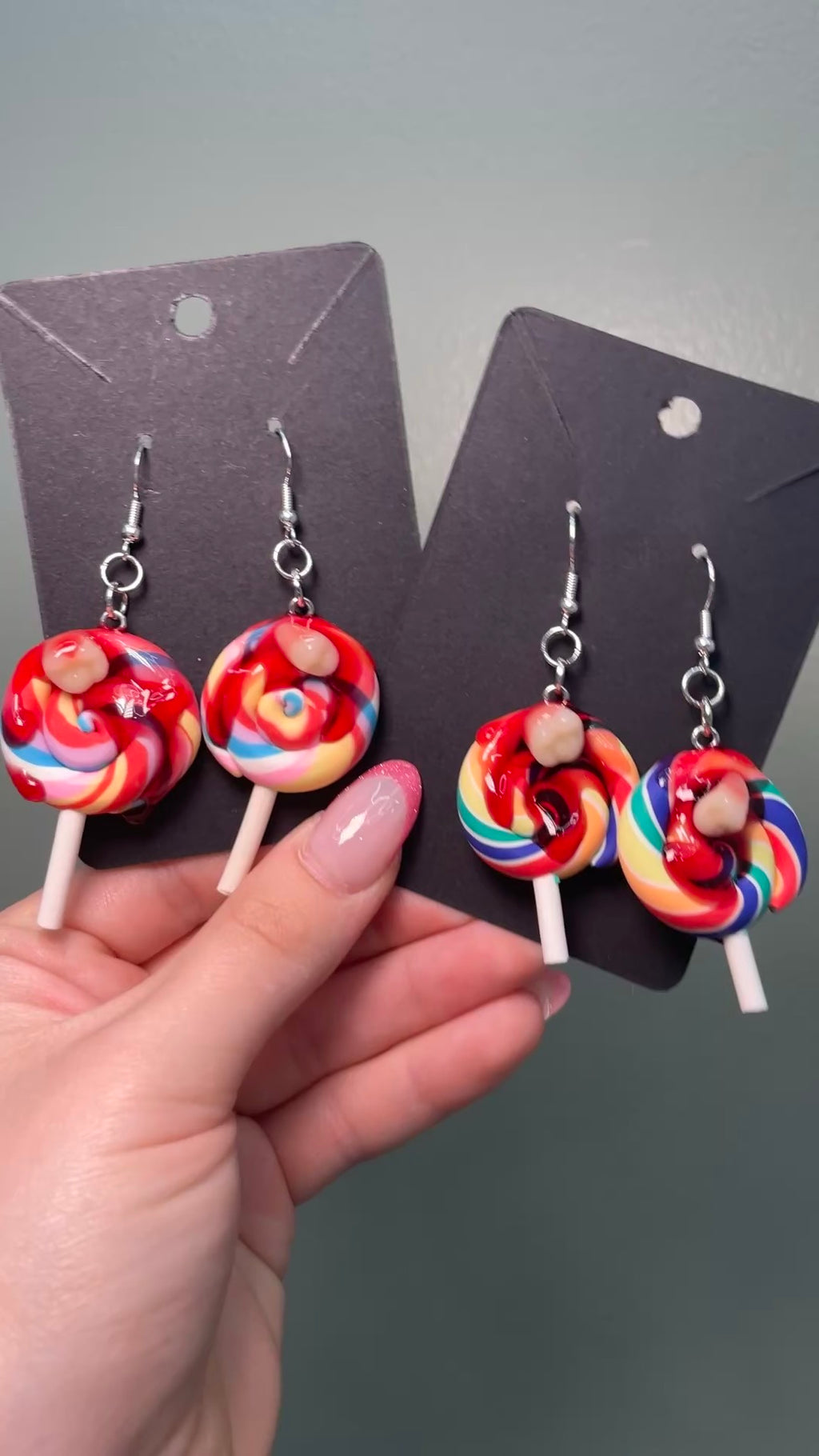 Cavity Lollipop Earrings ALT
