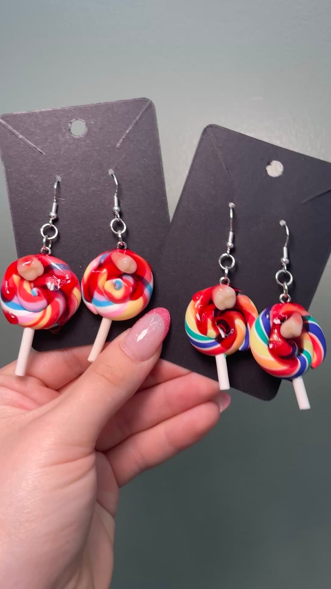 Cavity Lollipop Earrings ALT