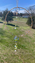 Beaded Flower Blue Sun Catcher