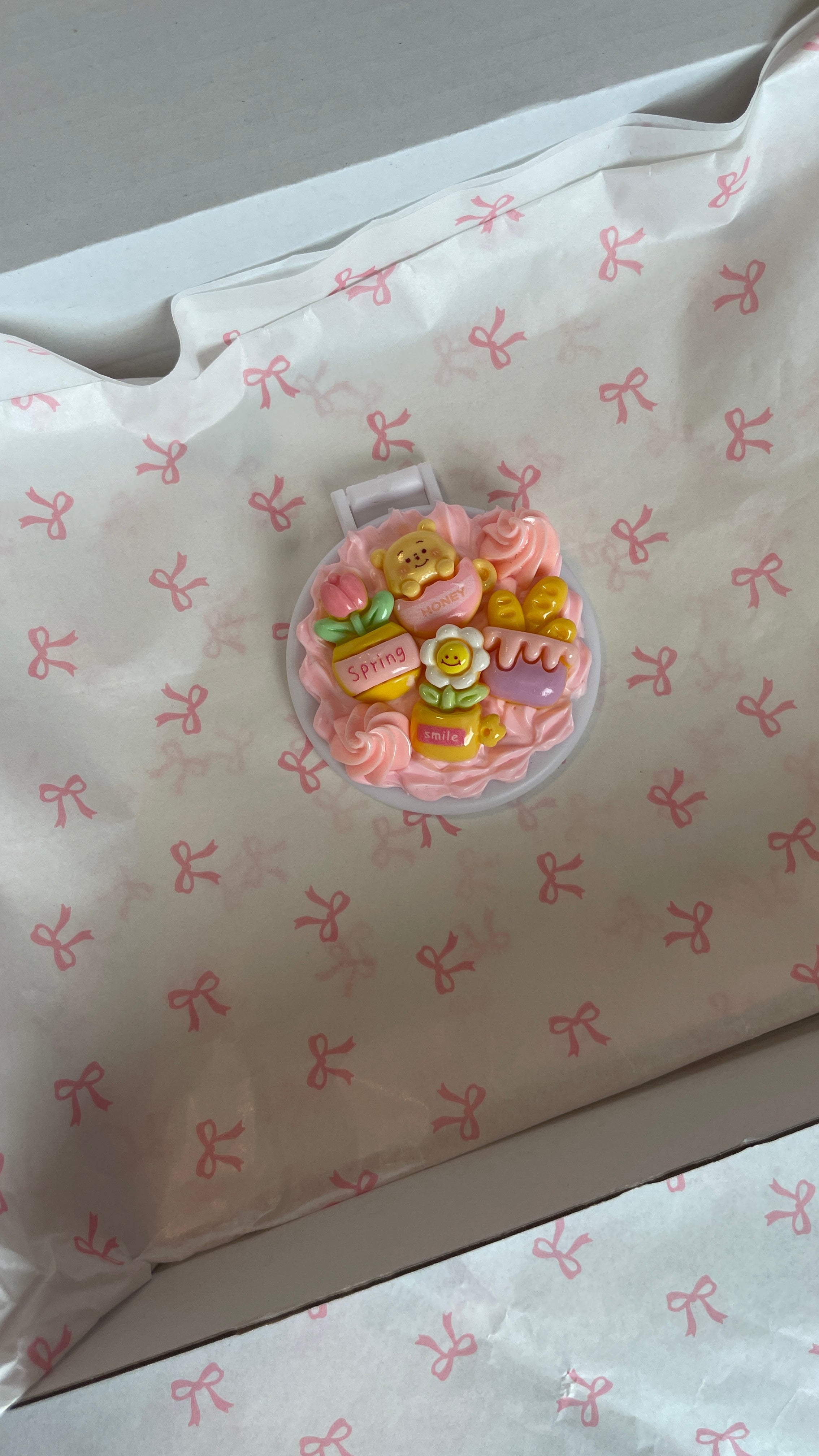 Spring Charm Decoden Compact Mirror
