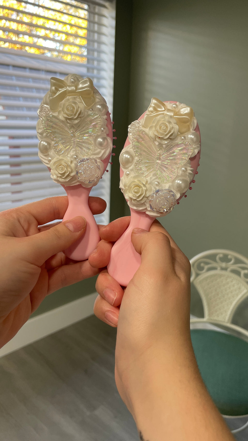Cute Decoden Beaded Hairbrush Series