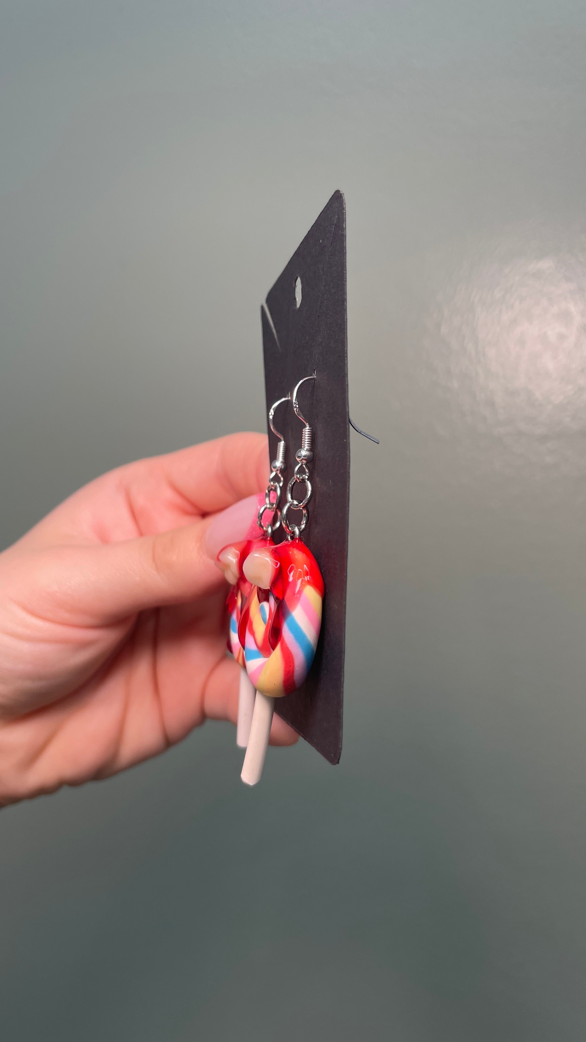 Cavity Lollipop Earrings ALT