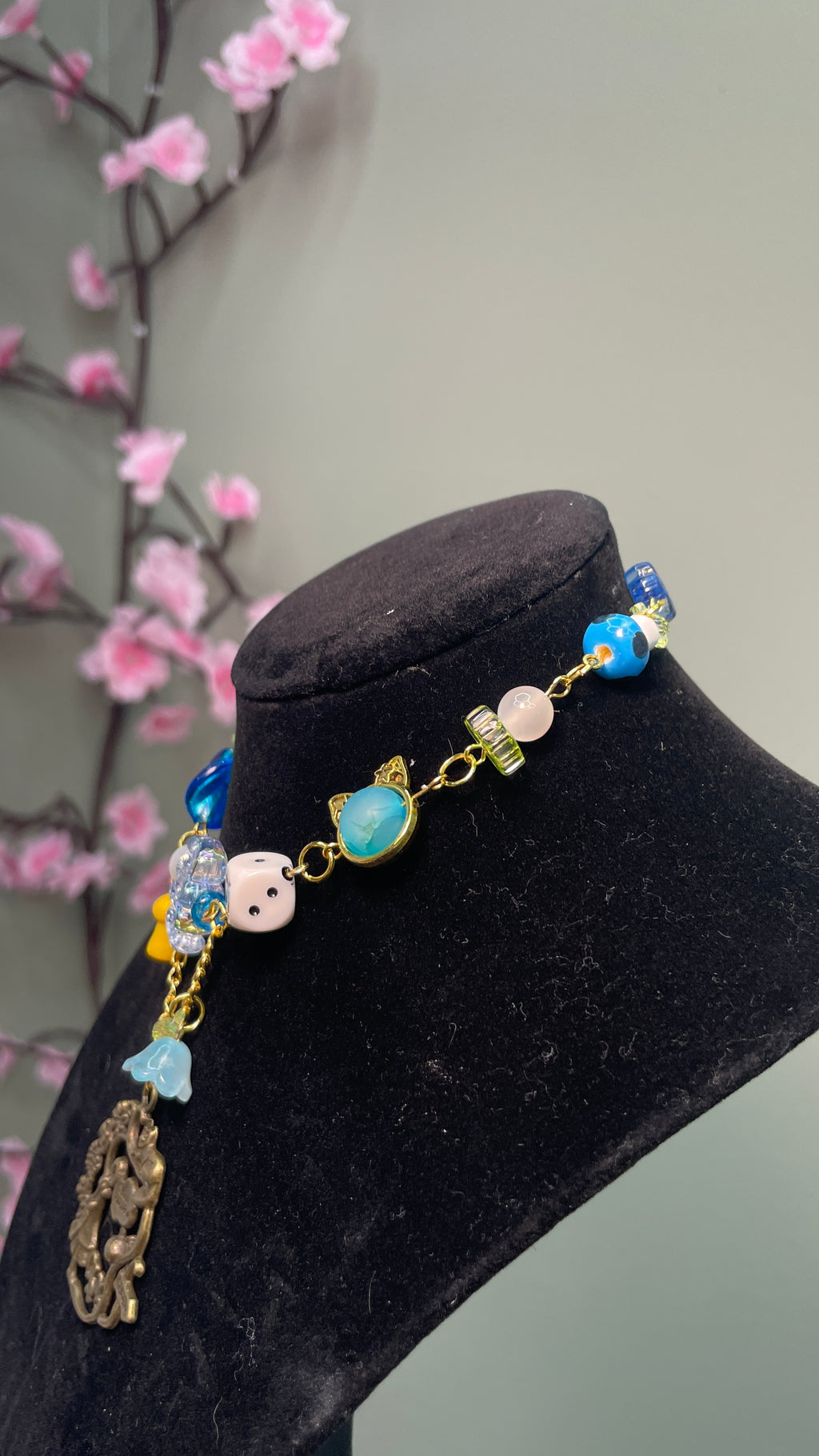 ALICE IN WONDERLAND Necklace Choker Whimsigoth Earrings