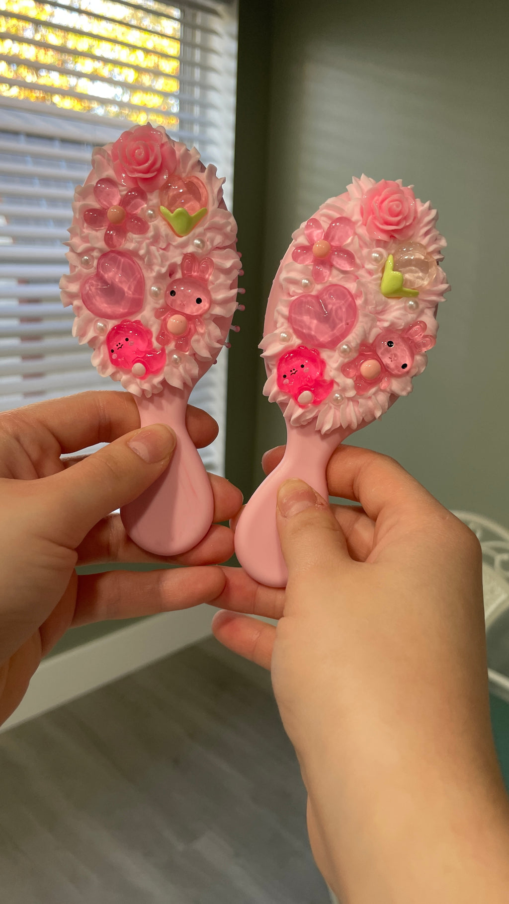 Cute Decoden Beaded Hairbrush Series