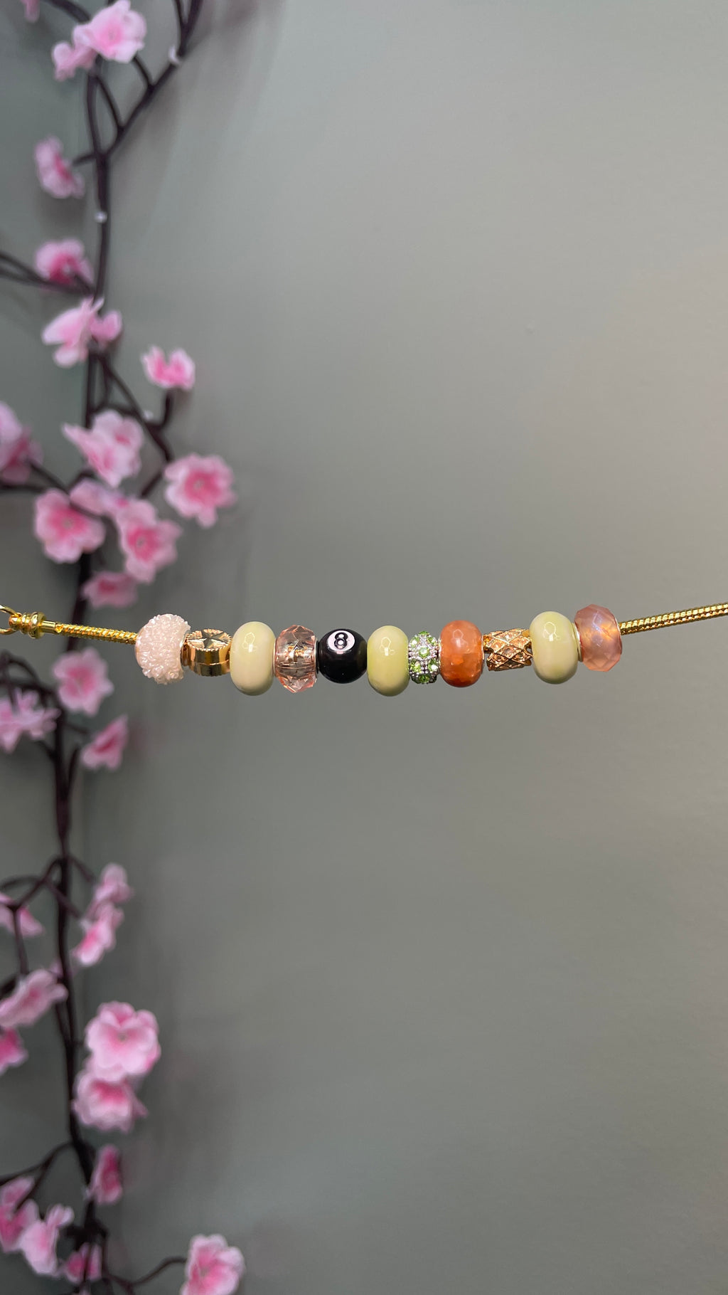 Pandora Style Bracelet Eight Ball